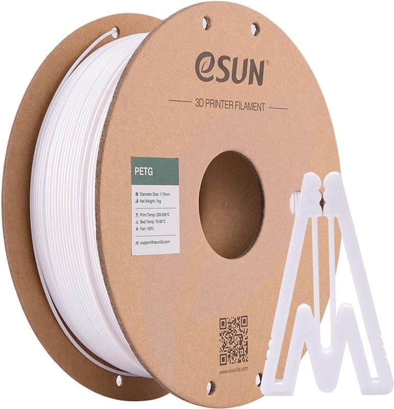 eSUN - Solid White - 3D Print Filament - Wit - PETG - 1000g - 1.75mm