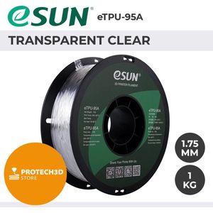 eSun - eTPU-95A Filament, 1.75mm, Clear - 1kg