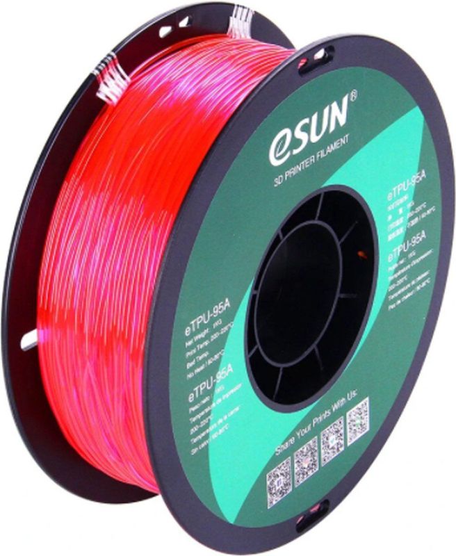 eSUN - eTPU-95A 3D Filament - Rood - 1,75mm - 1kg