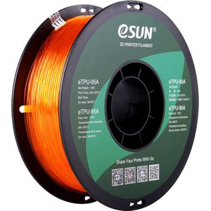 eSun - eTPU-95A Filament, 1.75mm, Transparent Orange - 1kg