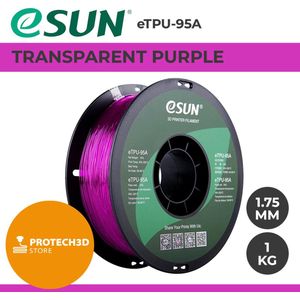 eSUN - eTPU-95A - 3D Filament - Paars - 1,75mm - 1kg