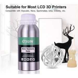 eSun - Water Washable Resin - Rood - 0.5kg - Voor LCD/DLP-printers