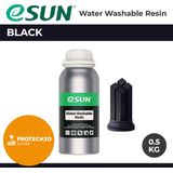 eSun water washable resin Zwart 0,5 kg