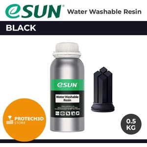 eSun water washable resin Zwart 0,5 kg