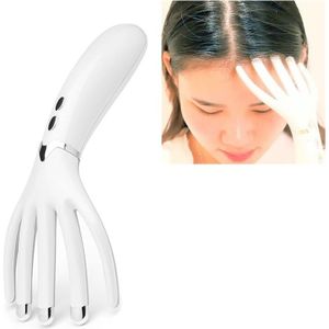 Mini draagbare oplaadbare multifunctionele hoofd Massager massage kam (wit)