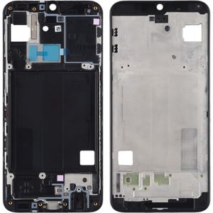 Front behuizing LCD frame bezel Plate voor Galaxy A40 (zwart)