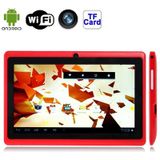 7.0 inch Tablet PC  512 MB + 4 GB  Android 4.2.2  360 graden Menu rotatie  Allwinner A33 Quad-core  Bluetooth  WiFi(Red)