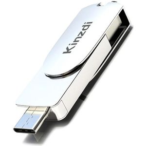 Kinzdi 256GB USB 3.0 + Type-C 3.0 interface Metal Twister Flash Disk V11