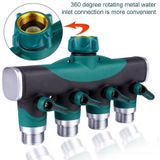 4 in 1 Multifunctionele Tuin Water Sprinklers Gazon Irrigatieklep Water Dividing Controller Waterpijp Shunt  EU-plug