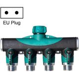 4 in 1 Multifunctionele Tuin Water Sprinklers Gazon Irrigatieklep Water Dividing Controller Waterpijp Shunt  EU-plug