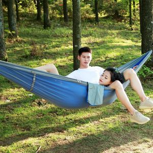 1-2 persoon buiten muggen net parachute hangmat Camping opknoping slapende bed Swing draagbare dubbele stoel  260 x 140cm