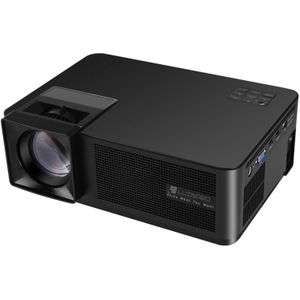 CD1 5.8 inch LCD TFT scherm 280 lumen 1280x768P Smart Projector  steun HDMIx2  USB  SD  VGA  AV  TV  Audio Out(Black)