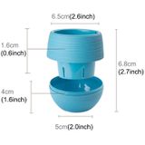 Kleurrijke Mini ronde Plastic Plant Flower Pot tuin Home Office decoratie kinderkamer potten succulente installatie bloempot met waterreservoir  willekeurige kleur levering