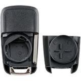 Voor Opel Autosleutels Vervanging Autosleutelbehuizing met 2 knoppen en opvouwbaar sleutelblad