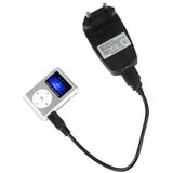 TF (Micro SD) kaartsleuf MP3-speler met LCD-scherm  metalen Clip(Silver)