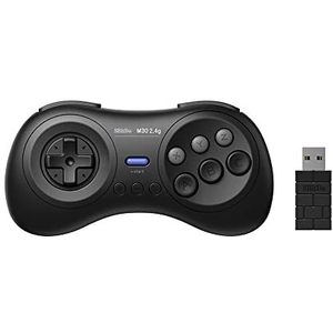 8bitdo Controller M30 Megadrive Mini (Sega Mega Drive), Controller, Zwart