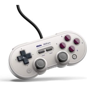 8BitDo - SN30 Pro - Gamepad - Zwart - USB - Geschikt voor Nintendo Switch