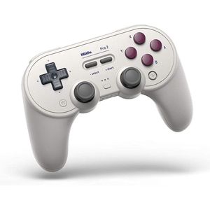 8BitDo - Pro2 - Gamepad - Wit - Bluetooth - Oplaadbare Batterij
