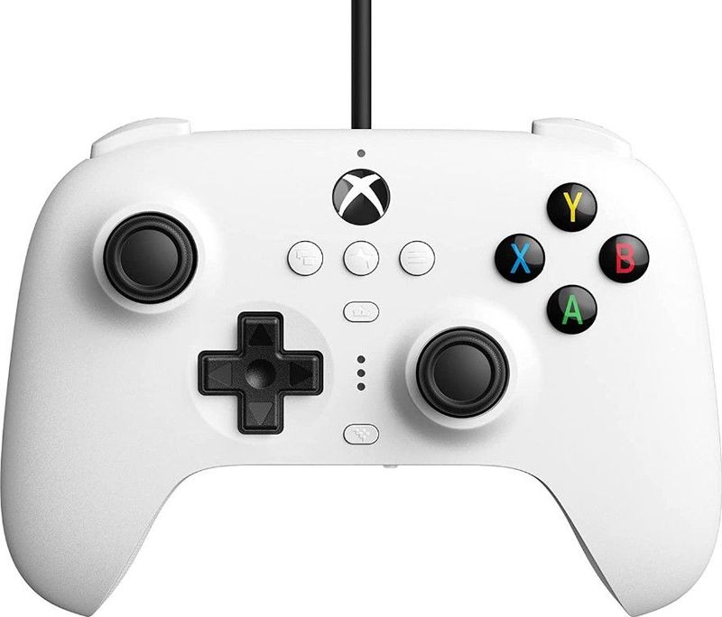 8Bitdo - Ultimate Wired Controller - Gamecontroller - Wit - Geschikt voor Xbox, pc, Android en iOS