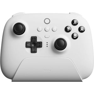 8BitDo Ultimate Bluetooth & 2.4g Controller with Charging Dock for Switch and Windows - White