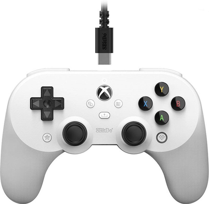 8BitDo - Pro 2 Wired Gamepad - Wit - Hall Effect