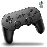 8Bitdo Pro 2 Bluetooth Controller for Switch, Hall Effect Joystick Update, Wireless Gaming Controller for Switch, PC, Android, and Steam Deck & Apple (Black Edition)