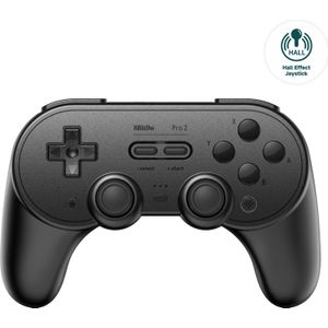 Bezprzewodowy kontroler 8BitDo Pro 2 (joystick z efektem Halla) Black Edition Nintendo Switch