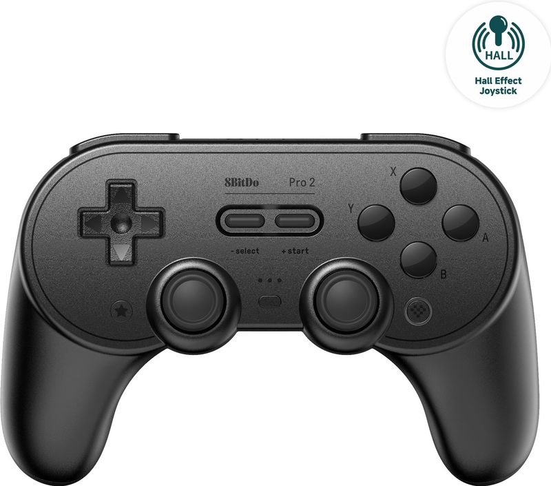 Bezprzewodowy kontroler 8BitDo Pro 2 (joystick z efektem Halla) Black Edition Nintendo Switch