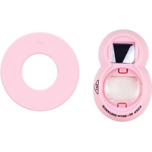 Mini Digital Camera Lens Selfie Mirror + Auxiliary Circle Set for FUJIFILM Instax Mini7+(Pink)