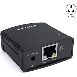 WAVLINK NU72P11 100 Mbps netwerkprintserver USB 2.0 netwerkprinter voedingsadapter (AU-stekker)