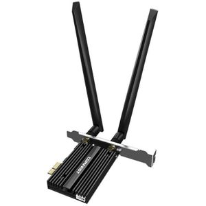 COMFAST CF-AX210 PRO 5374Mbps Tri-Band + Bluetooth 5.2 Draadloze WiFi6e PCI-E-netwerkkaart met koellichaam