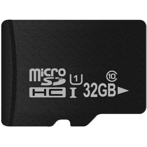 32GB High Speed geheugenkaart klasse 10 Micro SD(TF) uit Taiwan  schrijven: 8mb/s  lees: 12mb/s (100% echte Capacity)(Black)
