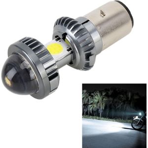 BA20D DC9-18V / 4 7W (H)2.2W(L) / 6000K / 500LM Motorcycle LED Koplamp met COB Lamp Kralen