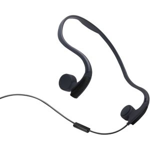 Achterzijde opknoping beengeleiding draad-gecontroleerde Outdoor sporten Headphone(Black)