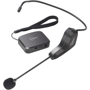 Asized WM05 anti-sweat hoofd gemonteerde draadloze luidspreker microfoon
