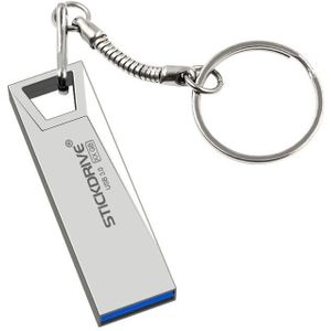 STICKDRIVE 32GB USB 3 0 hoge snelheid Mini Metal U disk (zilver grijs)