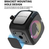 HOPESTAR Draadloze Bluetooth-luidspreker met RGB-verlichting (zwart)