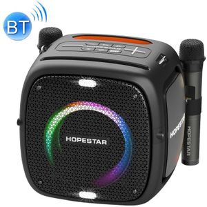HOPESTAR Draadloze Bluetooth-luidspreker met RGB-verlichting (zwart)