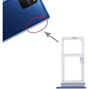 SIM-kaartlade + SIM-kaartlade / Micro SD-kaartlade voor Samsung Galaxy S10 Lite SM-G770 (Blauw)