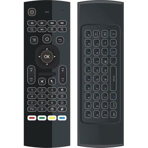 MX3 Air Mouse / Flymouse met backlight toetsenbord - Afstandsbediening voor Android TV Box mediaspeler / PC
