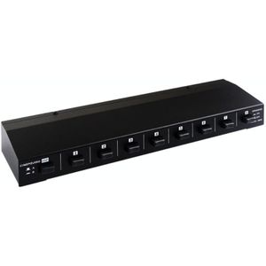 100W 2 In 8 Out Power Amplifier Luidsprekerdoos Switcher