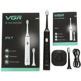 VGR V-809 IPX7 USB Sonic Elektrische Tandenborstel met Geheugenfunctie (Wit)