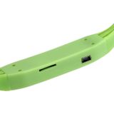 506 leven waterdichte Sweatproof Stereo draadloze sport oordopjes koptelefoon In-ear Headphone Headset met Micro SD-kaartsleuf  voor slimme telefoons & iPad & Laptop & Notebook & MP3 of andere Audio-apparaten  maximale SD Card Storage: 8GB(Green)