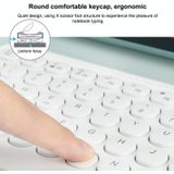 250C 10 inch Universal Tablet Ronde Keycap Draadloze Bluetooth-toetsenbord met aanraakscherm