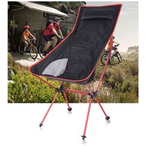 Outdoor draagbare vouwen Camping stoel licht vissen strandstoel luchtvaart aluminiumlegering rugleuning fauteuil