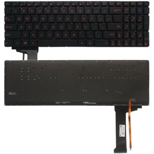 High-Tech Place Amerikaanse versie Toetsenbord met achtergrondverlichting voor ASUS GL552 GL552J GL552JX GL552V GL552VL GL552VW N552VW N552VX G771JM G771JW