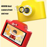 C4 Children WiFi Racing Style Touch Screen Dual-Lens Digitale Camera met 32 GB TF-geheugen (geel)