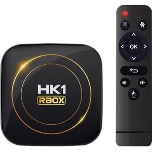 HK1 RBOX-H8S 4K Ultra HD Android 12.0 Smart TV Box met afstandsbediening  Allwinner H618 Quad-Core  4GB+32GB (AU-stekker)