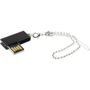 Mini draaibare USB schicht schijf (2GB)  zwart