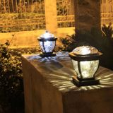 2 LED Solar Waterdichte Outdoor Garden Light  Style: Warm Light-Column Cap